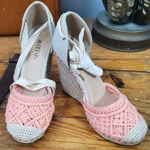 Just Fab wedge heels